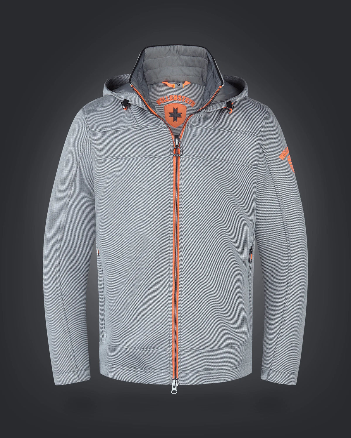 Florida Men, 1000, Gris clair chiné/Orange fluo