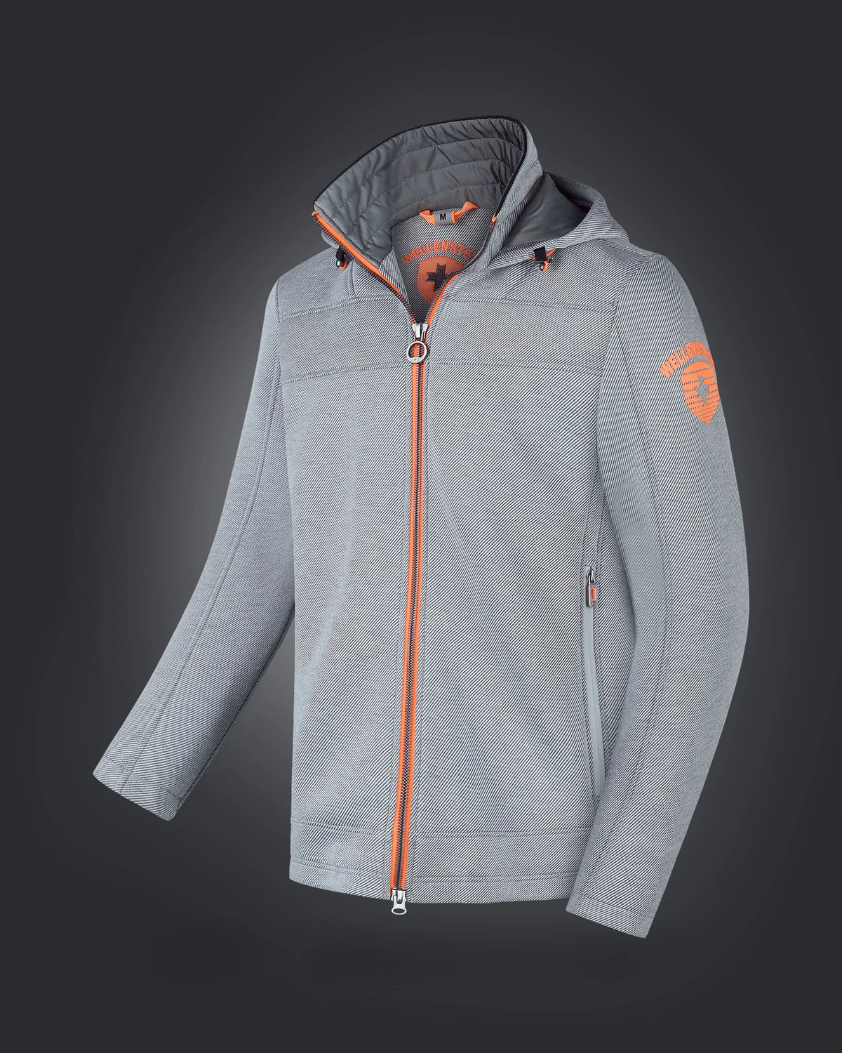 Florida Men, 1000, Gris clair chiné/Orange fluo