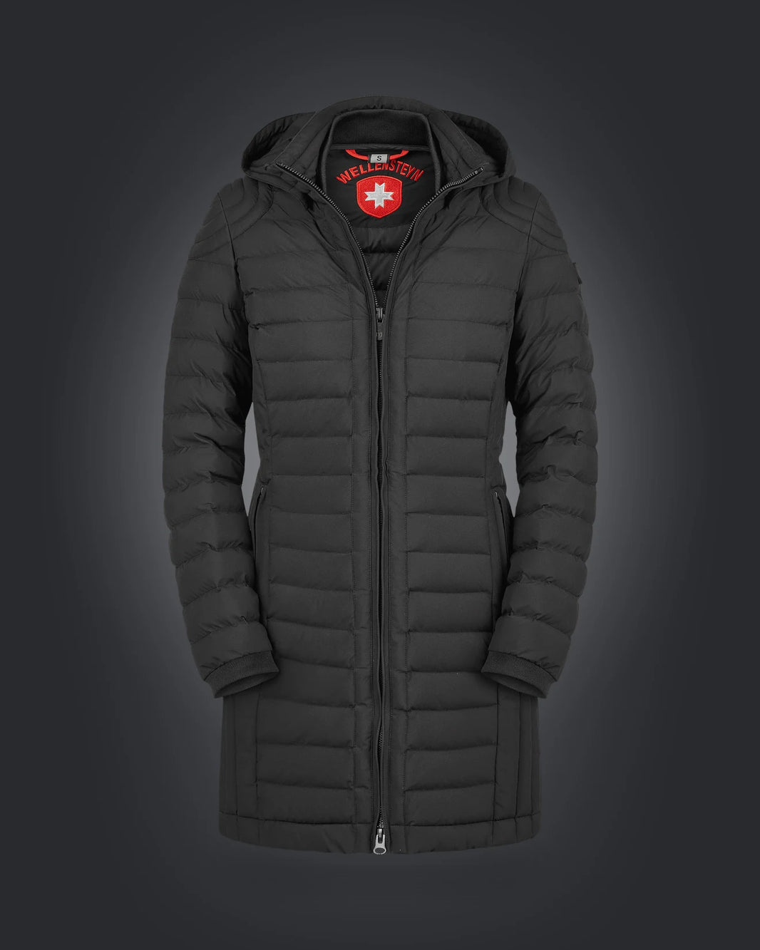 Helium Long with Hood, 719, Schwarz