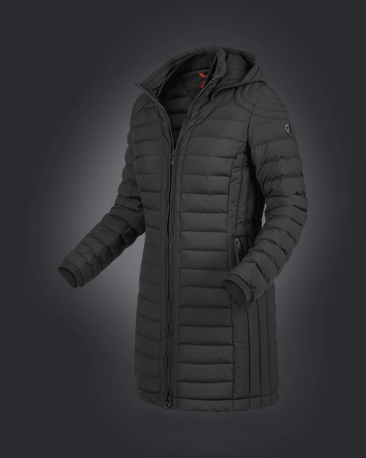 Helium Long with Hood, 719, Noir