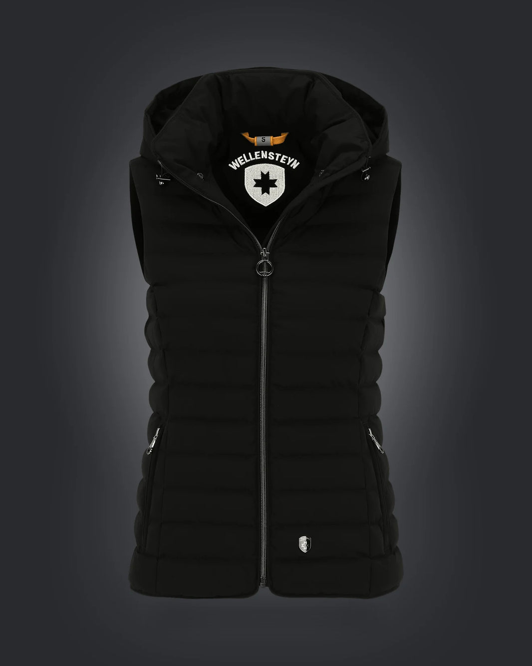 Italy Vest Hood,719,Schwarz