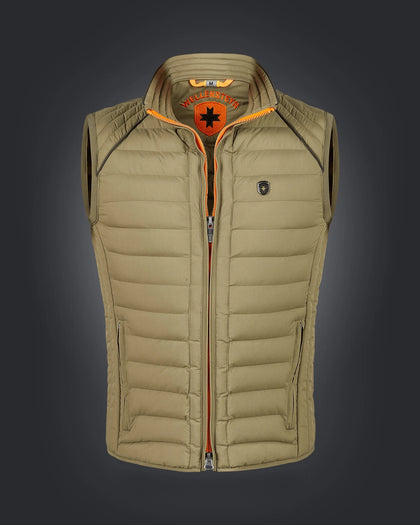 MOL Men Vest, 719, Vert armée clair/Orange
